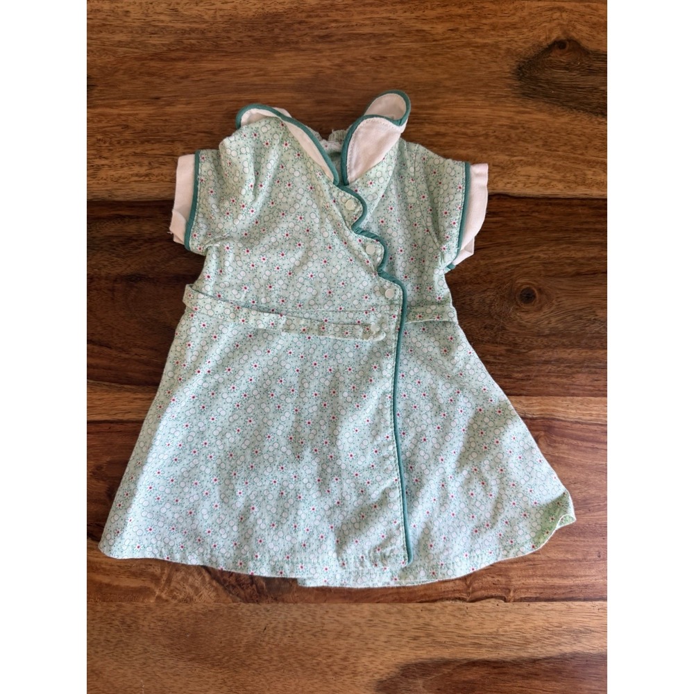 American Girl Doll Kit Birthday Outfit Wrap Around Green Dress
